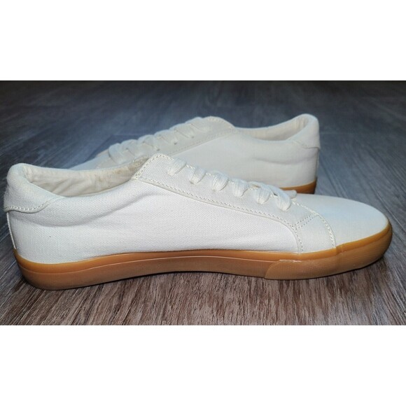 Dot Dot Smile Girls White Canvas Low Rise Sneakers Shoes Youth Size 12 Womens 10 - Picture 10 of 11